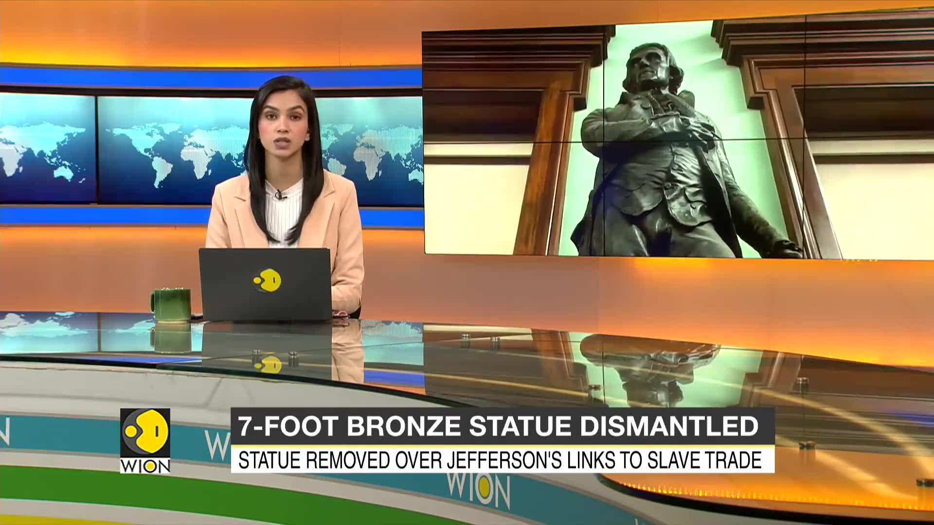 United States Thomas Jefferson statue removed from New York City Hall