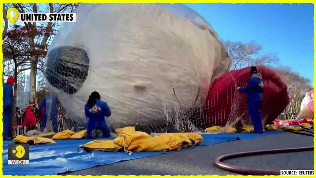 Giant balloon inflated on eve of Macy's Thanksgiving Day Parade | WION Edge