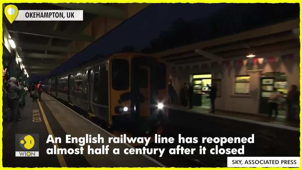 English railway line in Okehampton reopens after half-century closure