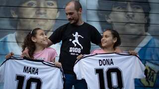 Father of daughters Mara and Dona, names newborn son Diego on football legend's first death anniversary
