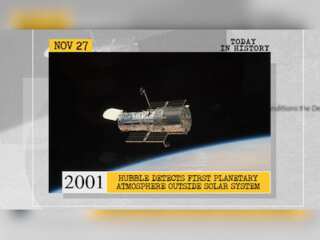 November 27 in history: Detection of first planetary atmosphere outside Solar System and more