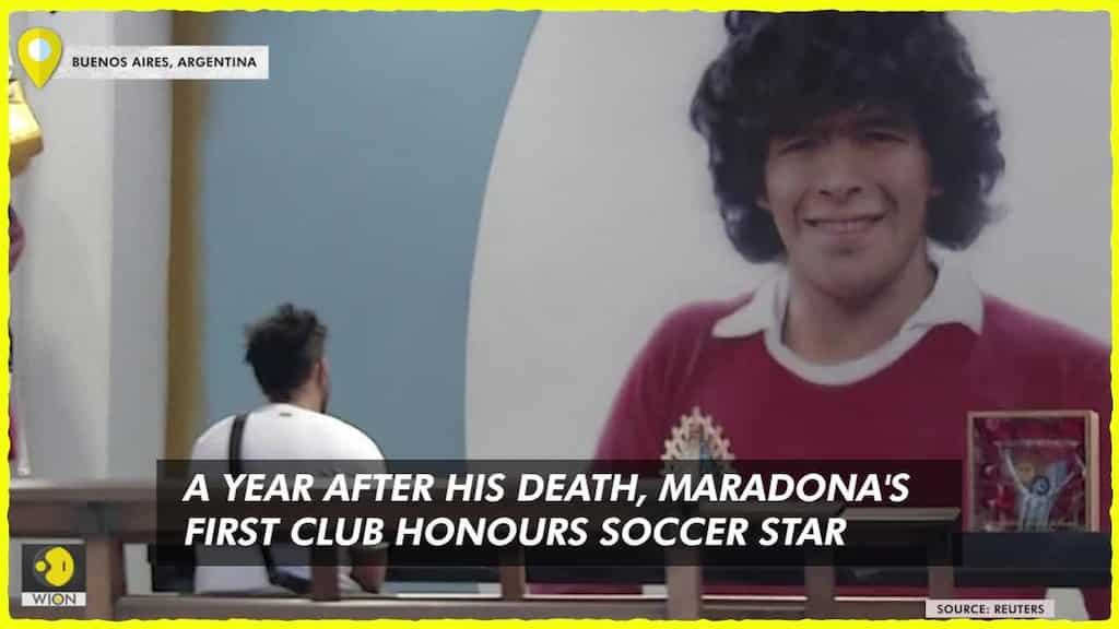Fans paid tribute to soccer star Maradona on his first death anniversary