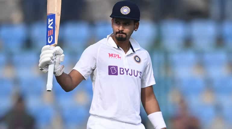 Shreyas Iyer scripts history, becomes 1st Indian to slam ton & half-century on Test debut Shreyas Iyer scripts history, becomes 1st Indian to slam ton & half-century on Test debut