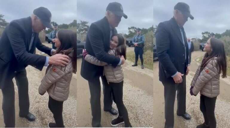 Watch: US President Joe Biden asks young girl with a stutter to keep trying