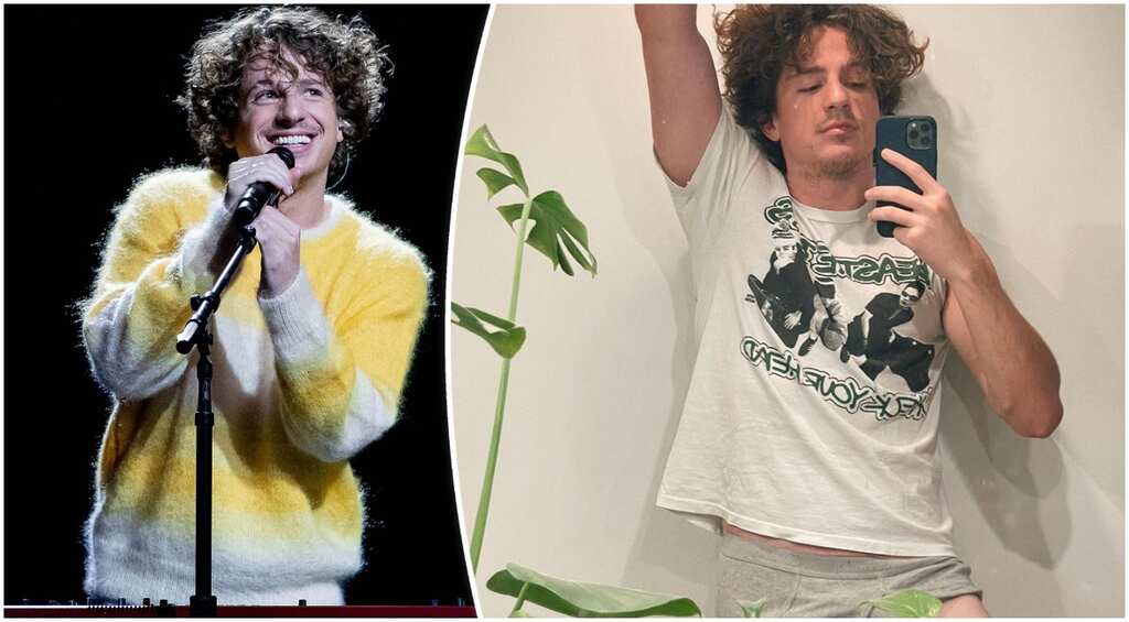Dirty 30: Charlie Puth poses in just his underwear on Instagram