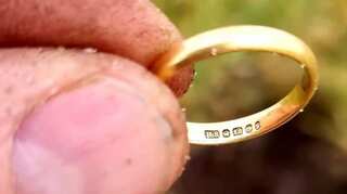 Fellow islander reunites woman with wedding ring lost 50 years ago after three-day search  