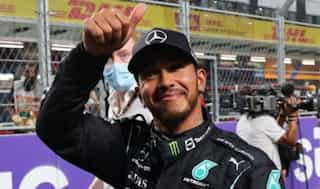 Saudi Arabian GP: Lewis Hamilton on pole, Max Verstappen hits wall