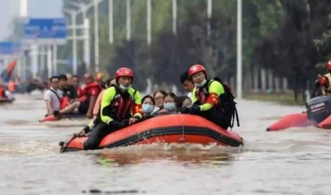 China inundated