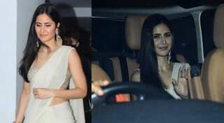 Katrina Kaif glows in white as she arrives at Vicky Kaushal's home for pre-wedding function; see pics