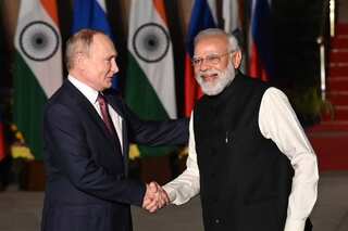 We perceive India as a great power and trusted friend, says President Putin to PM Modi