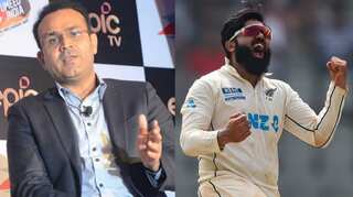 'Still remember you smashing me': Ajaz Patel tells Sehwag after perfect ten, former India opener responds