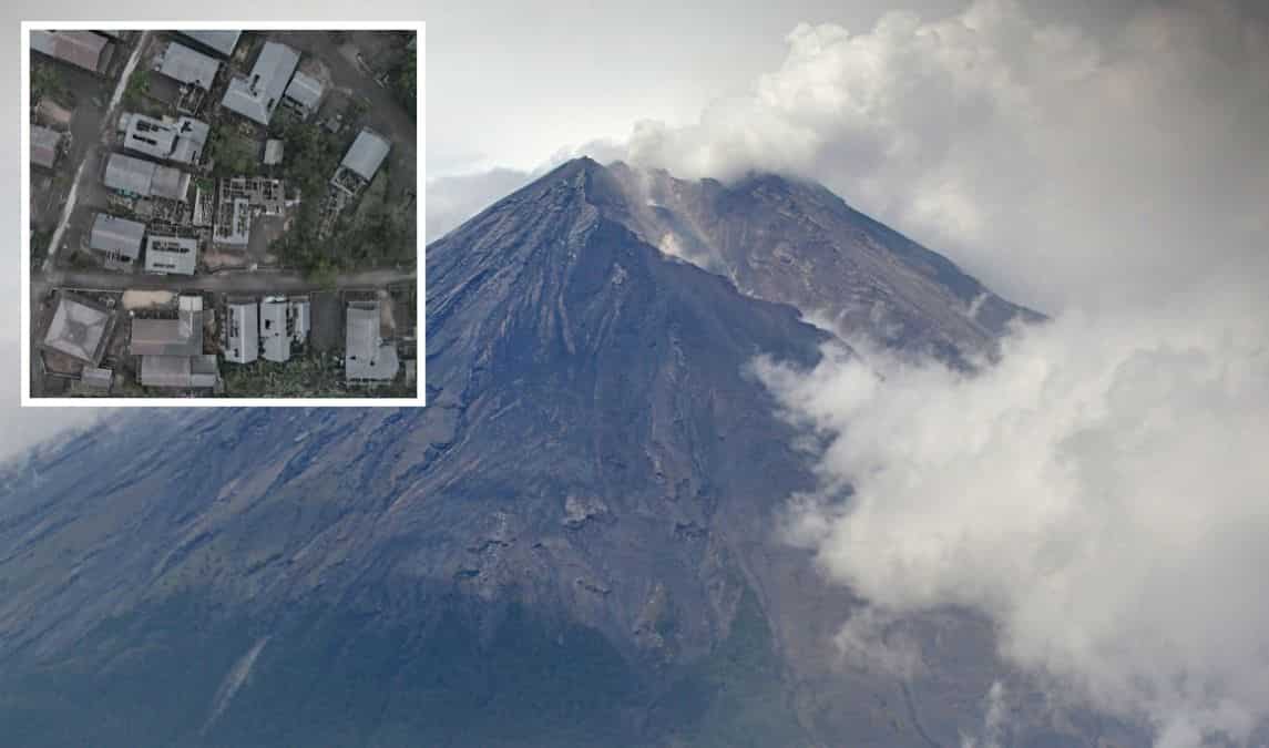 Indonesia: Death toll rises as volcano erupts again, aerial photos show ...
