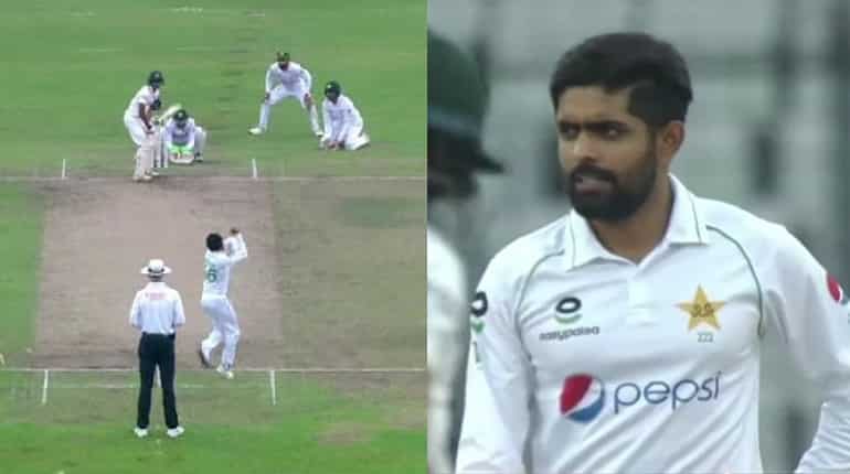 WATCH: Babar Azam bowls for the first time in international cricket, nearly gets his maiden wicket
