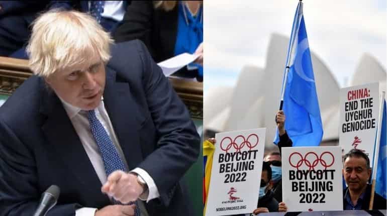 British Prime Minister Boris Johnson announces 'diplomatic boycott' of Beijing Winter Olympics 2022 British Prime Minister Boris Johnson announces 'diplomatic boycott' of Beijing Winter Olympics 2022