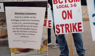 Kellogg's permanently replacing most of 1,400 workers who were striking as contract is rejected