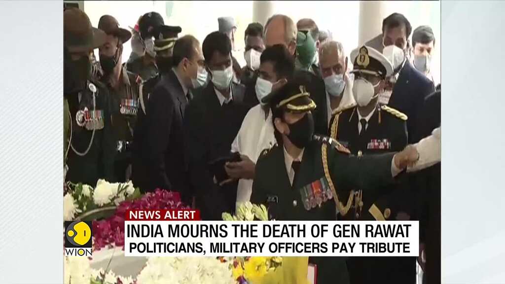 IAF Chopper crash: Leaders pay last respect to General Bipin Rawat