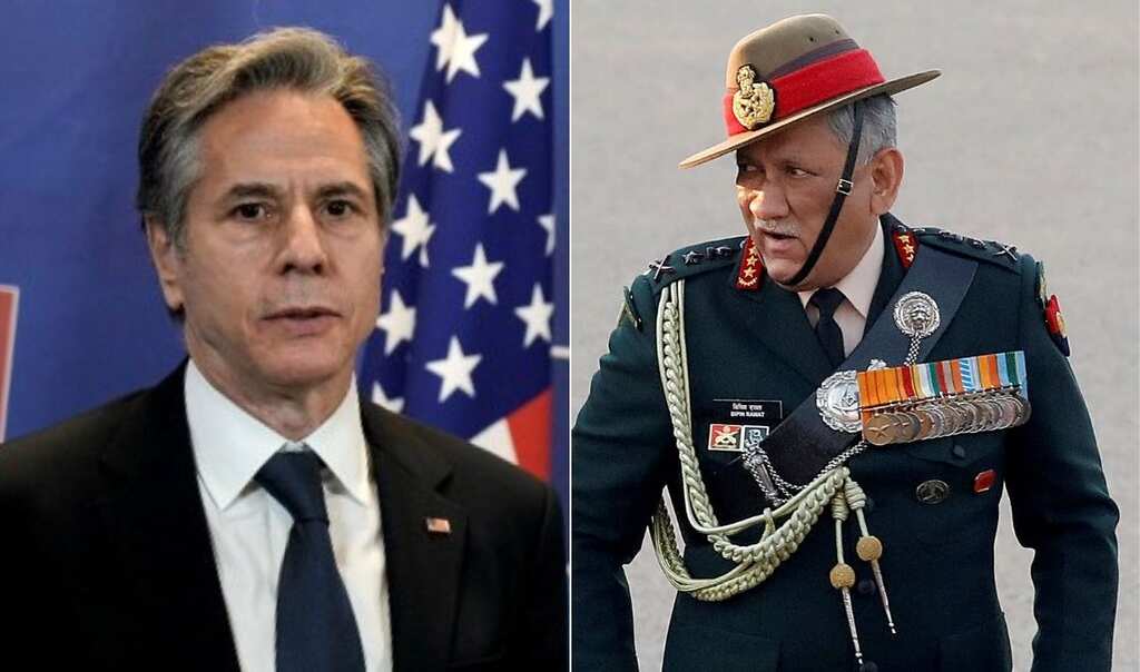 CDS Gen Bipin Rawat's demise 'great loss' for both nations: US State Secy Antony Blinken speaks to Jaishankar
