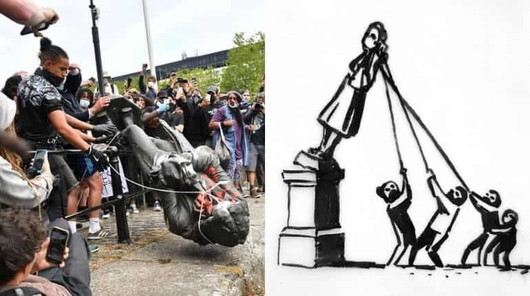 British street artist Banksy designs T-shirts to help ‘Colston Four’ protesters raise funds