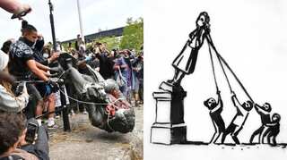 British street artist Banksy designs T-shirts to help ‘Colston Four’ protesters raise funds