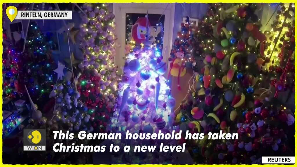 German couple sets record for most decorated Christmas trees in one place