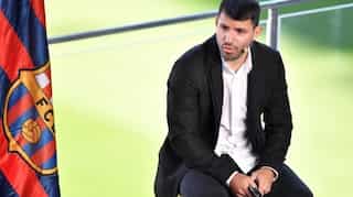 Barcelona striker Sergio Aguero announces retirement from football due to heart problems - WATCH