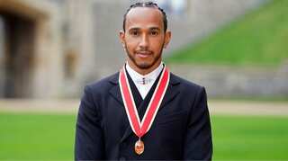 Seven-time Formula One champion Lewis Hamilton receives knighthood