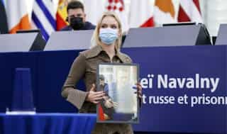 Alexei Navalny's daughter urges EU to confront Putin as she collects 2021 Sakharov Prize on father's behalf