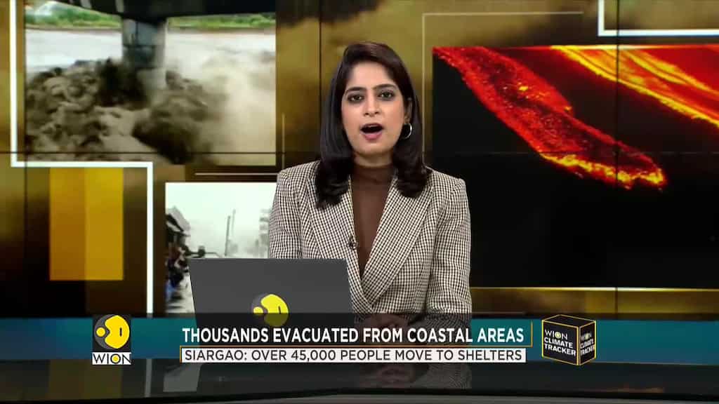 Typhoon Rai batters Philippines, thousands evacuated from coastal areas