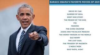 Barack Obama shares his list of favourite films of 2021