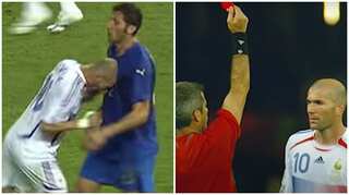 THROWBACK: France's Zinedine Zidane's infamous headbutt to Marco Materazzi in 2006 WC final - watch