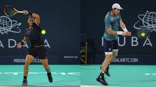 Andy Murray beats rusty Rafael Nadal 6-3, 7-5 in Abu Dhabi exhibition event but both remain pleased