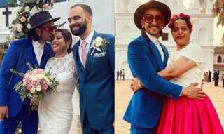 Ranveer Singh looks dapper in a blue suit as he attends manager’s wedding in Goa