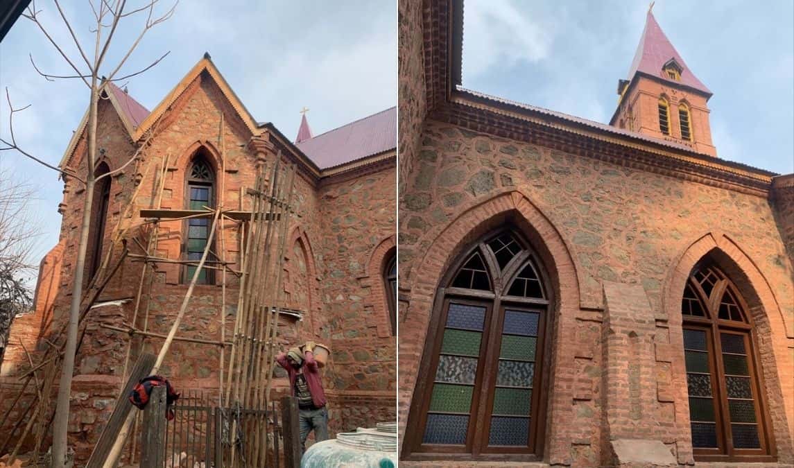 Santa arrives early in Kashmir, a 125-year-old church restored to original glory
