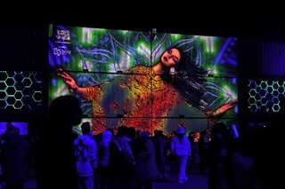 Men and women dance together in unusual, giant rave party in Saudi Arabia