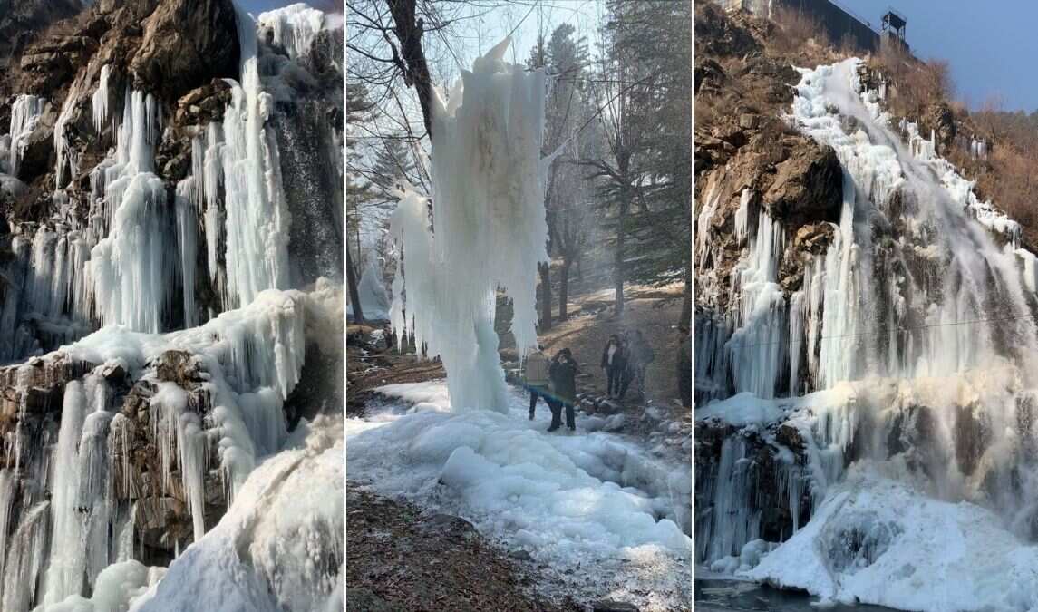Tourists enjoy