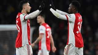 League Cup: Eddie Nketiah hat-trick helps Arsenal enter semi-finals