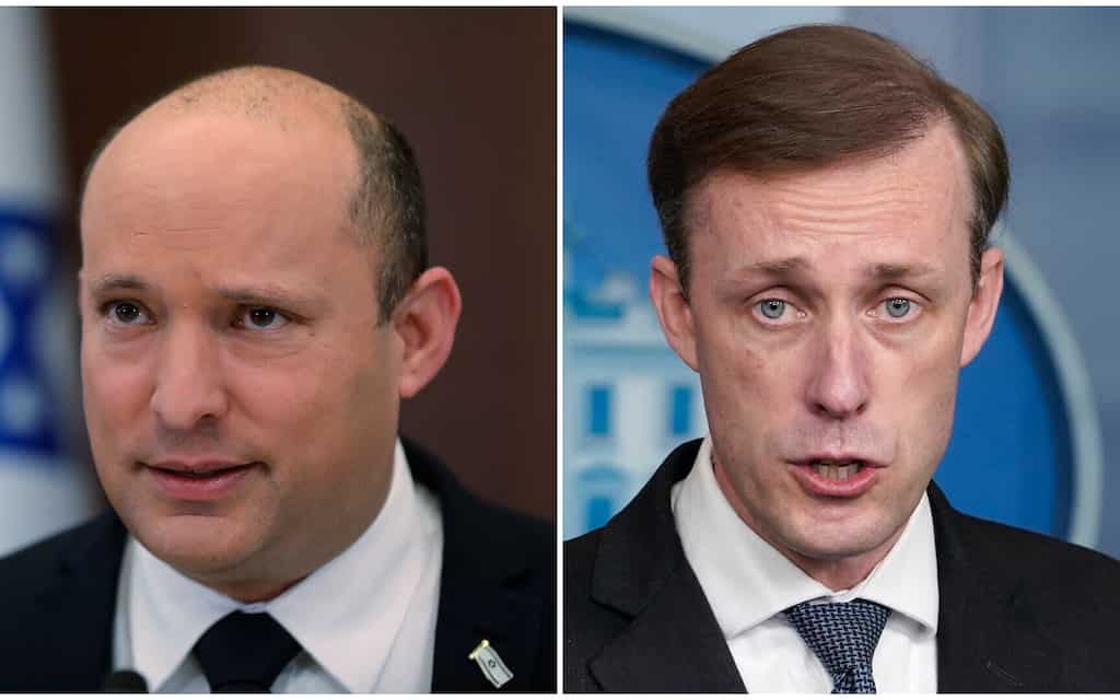 US NSA Jake Sullivan meets Israel's PM Naftali Bennett in Jerusalem amid ongoing tensions with Iran