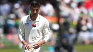 South African captain Dean Elgar rejoices after Duanne Olivier replaces Anrich Nortje for India Tests