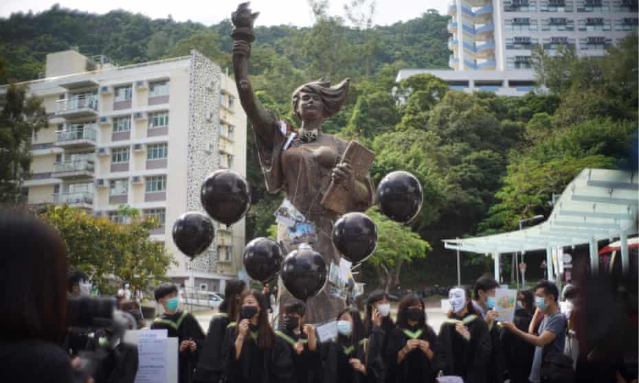 Two more public monuments commemorating the Tiananmen protests in Hong Kong have been dismantled