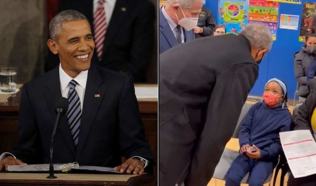 Watch: Former US President Barak Obama's super cute interaction with small girl about favourite book