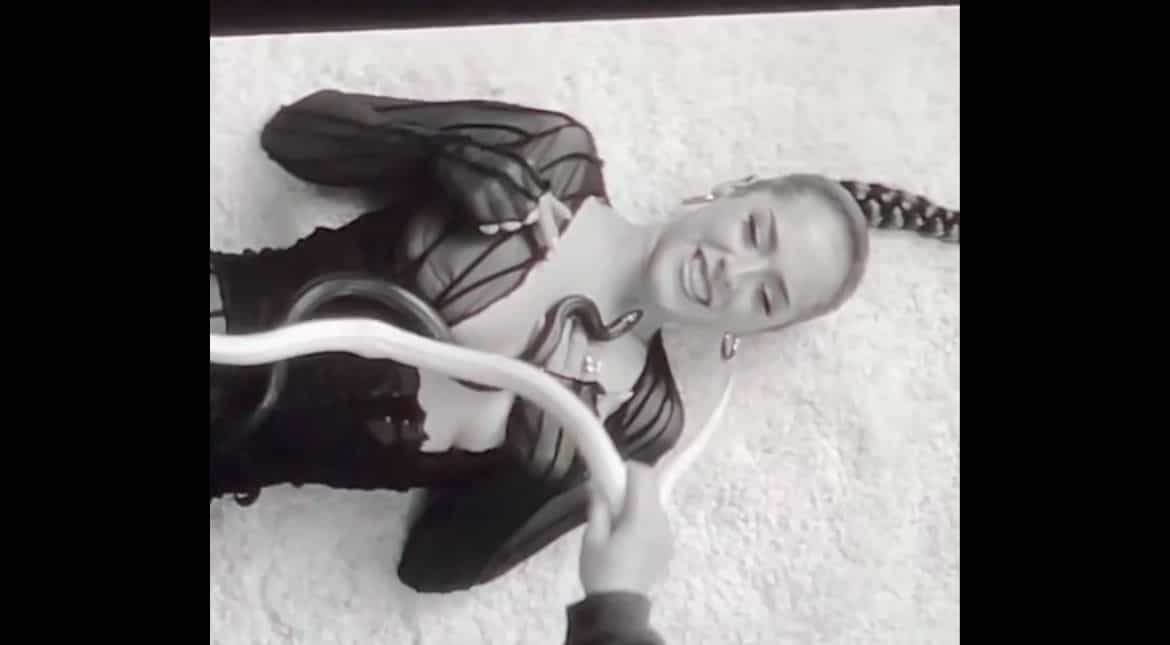 Watch viral video: Singer gets bitten by snake while shooting for music video