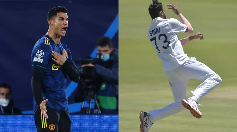 WATCH: Md. Siraj pulls off Ronaldo's iconic celebration after Van der Dussen's wicket in Centurion Test WATCH: Md. Siraj pulls off Ronaldo's iconic celebration after Van der Dussen's wicket in Centurion Test