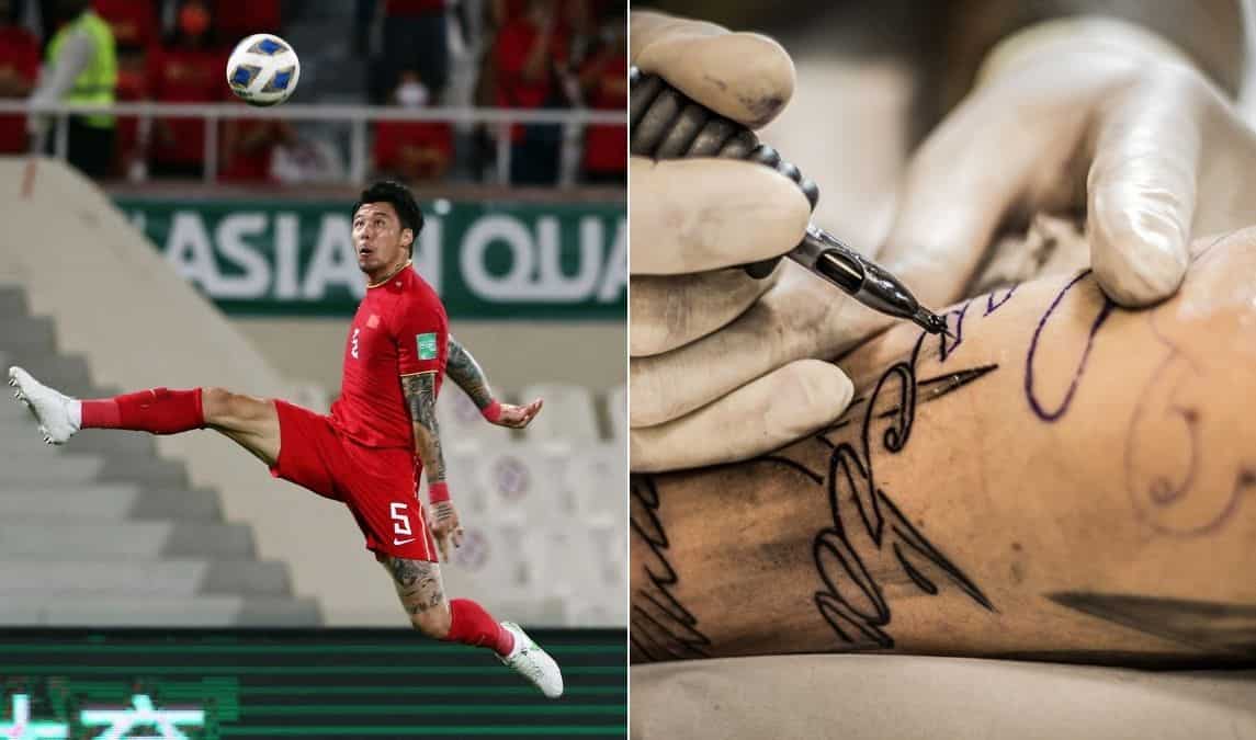 'Set a good example for the society': China bans national football players from getting tattoos 'Set a good example for the society': China bans national football players from getting tattoos