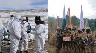 Indian Army exchanges sweets with China and Pakistan forces on New Year's Day