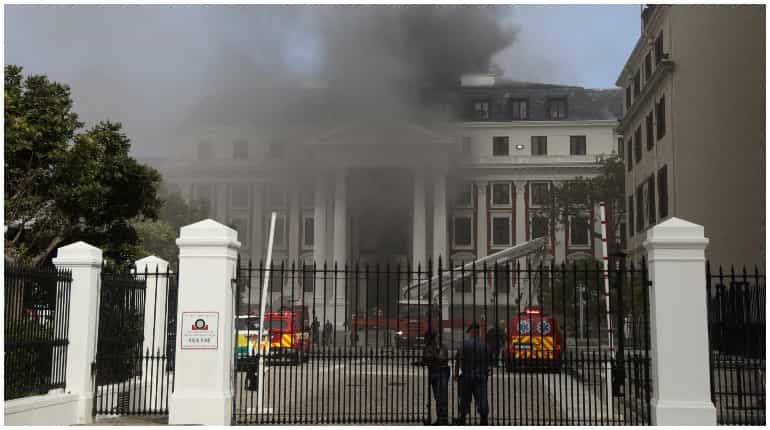 Police arrest man suspected to be behind South African parliament fire