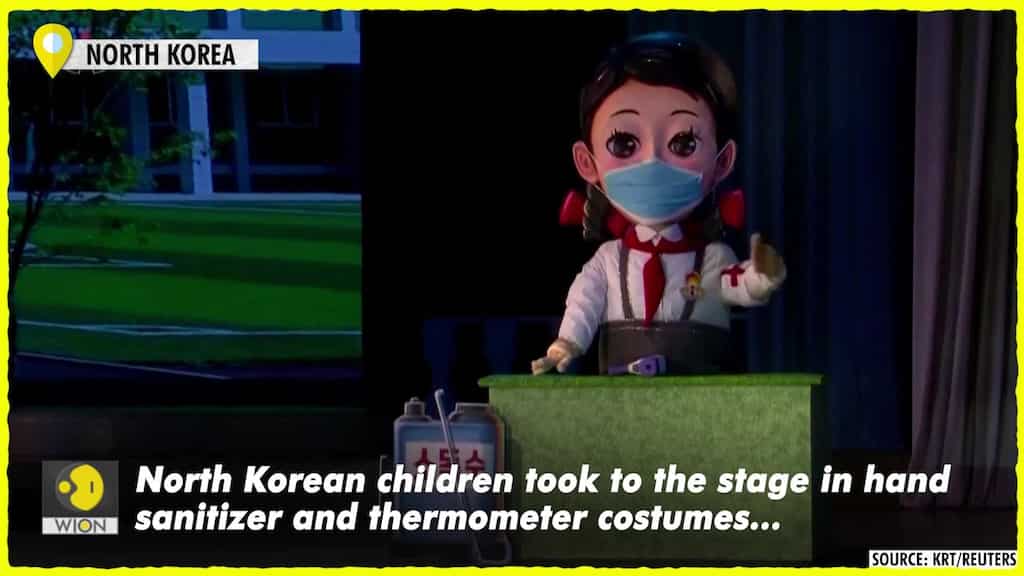 North Korean kids dazzle audience with virus prevention performance