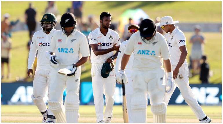 NZ vs BAN, 1st Test: Visitors close in on shock win after pacer Ebadot Hossain rattles NZ on Day 4 NZ vs BAN, 1st Test: Visitors close in on shock win after pacer Ebadot Hossain rattles NZ on Day 4