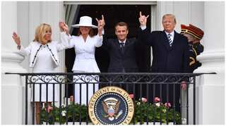 Melania Trump set to auction hat, NFT from Macron visit