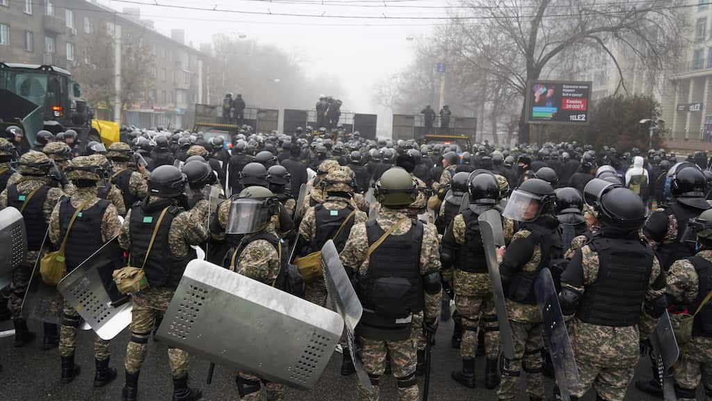 Kazakhstan unrest: 8 security officers killed as President denounces protesters as 'terrorists'