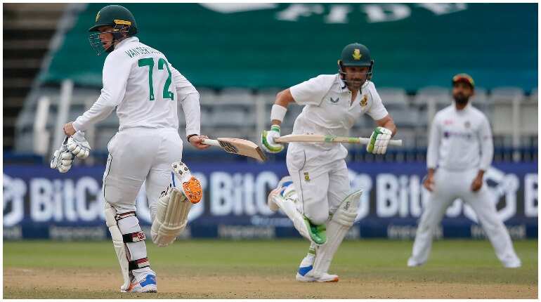 Dean Elgar's gritty 96* takes Proteas to emphatic 7-wicket win in J'brug Test vs India, series levelled Dean Elgar's gritty 96* takes Proteas to emphatic 7-wicket win in J'brug Test vs India, series levelled